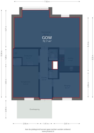 Floorplan - Louis Davidsstraat 70, 2042 LS Zandvoort